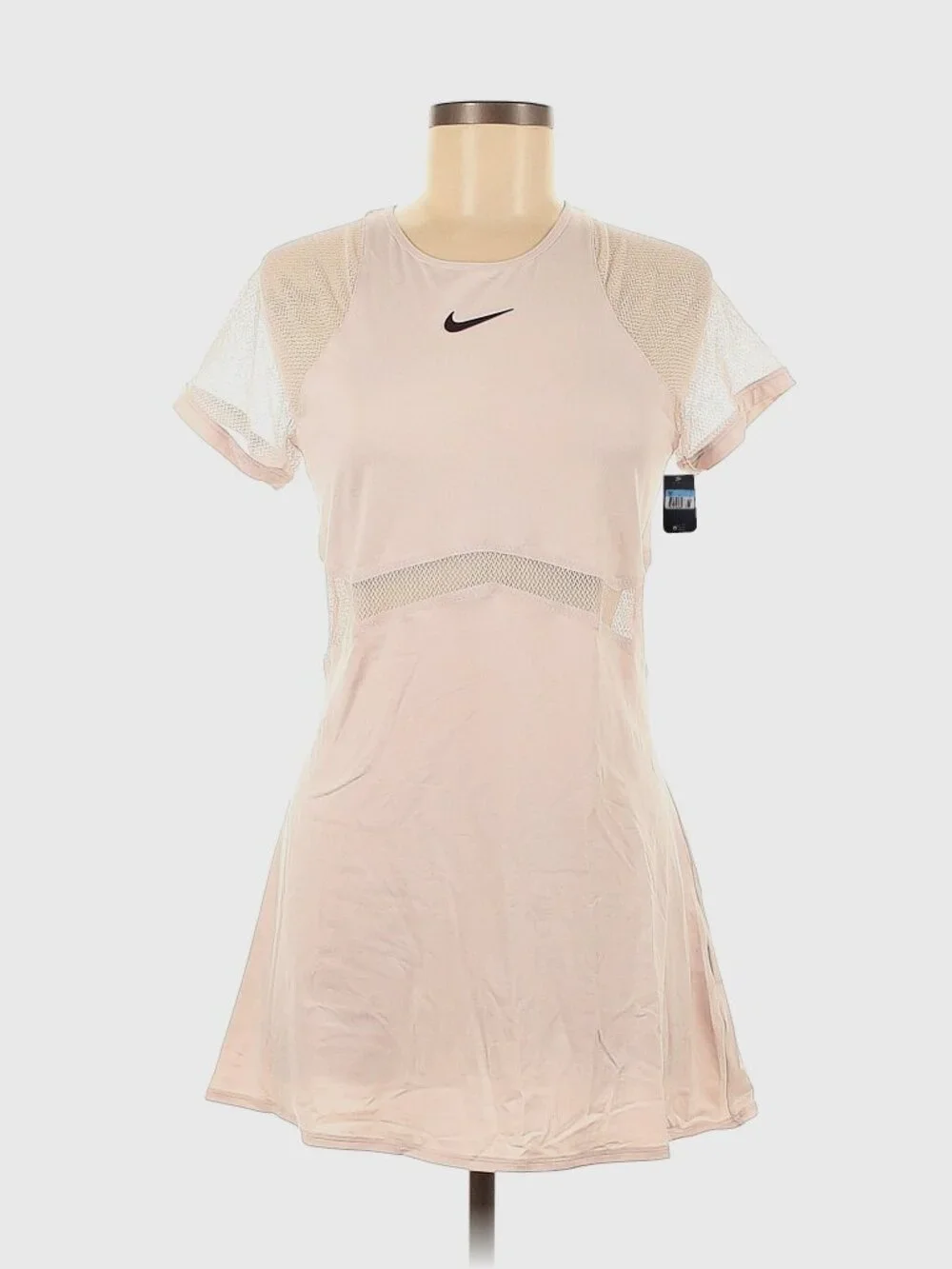Nwt Nike Flirty Maria Sharapova Tennis Dress w/ ZIPPER S Small - Barely Rose